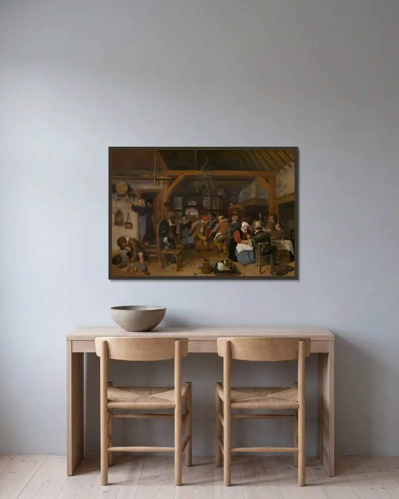 Wesele, Jan Steen w ramie na ścianie