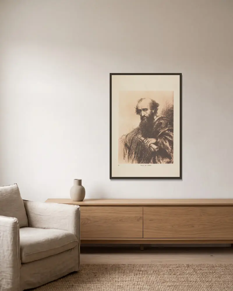 Paulus von Tarsus von Jan Styka gerahmt an einer Wand
