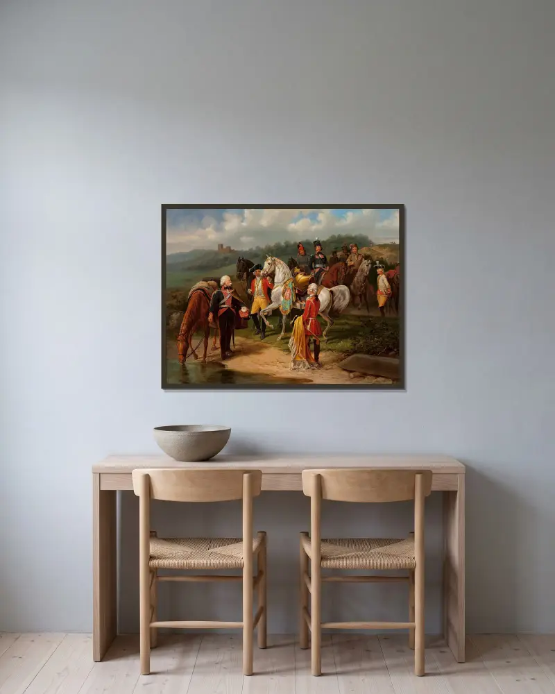 Mohort – königliches Geschenk von January Suchodolski gerahmt an einer Wand