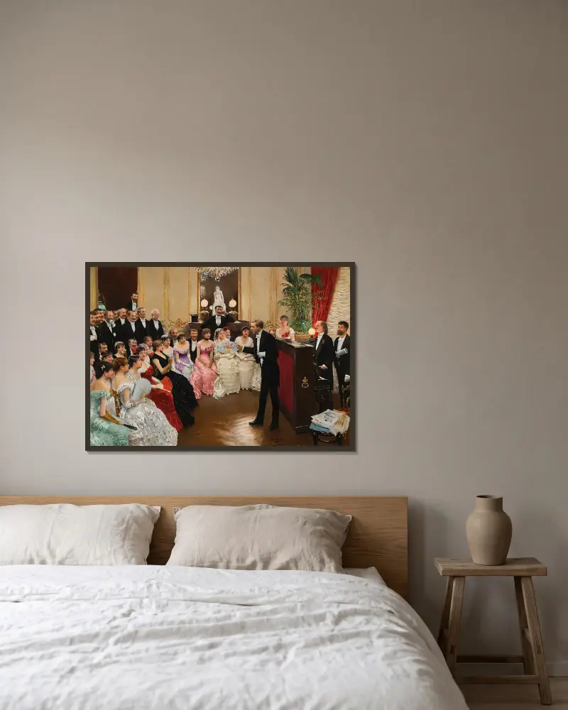 Der Monolog von Jean Béraud gerahmt an einer Wand