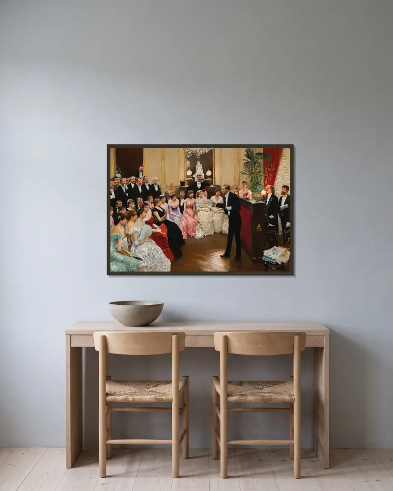 Der Monolog von Jean Béraud gerahmt an einer Wand