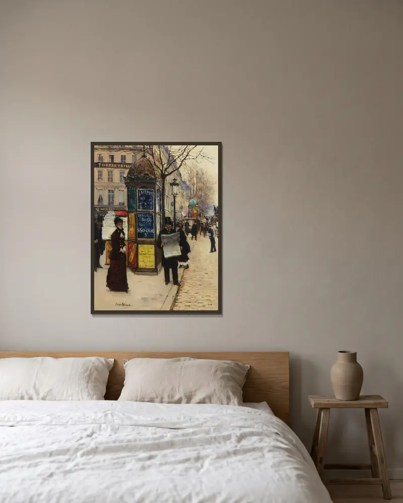 Die großen Boulevards von Jean Béraud gerahmt an einer Wand
