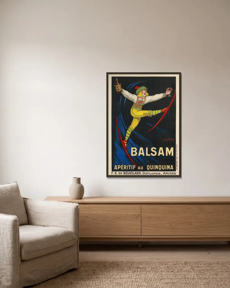 Balsam, Apéritif au Quinquina, Jean d'Ylen w ramie na ścianie