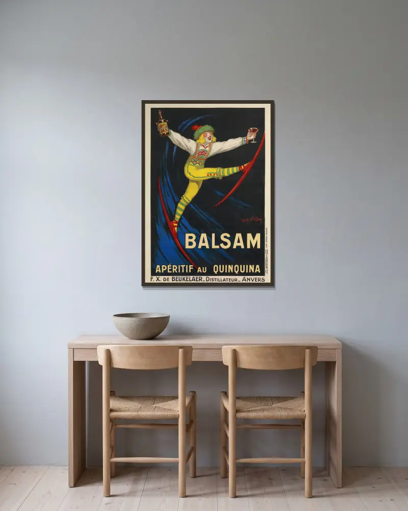 Balsam, Apéritif au Quinquina, Jean d'Ylen w ramie na ścianie