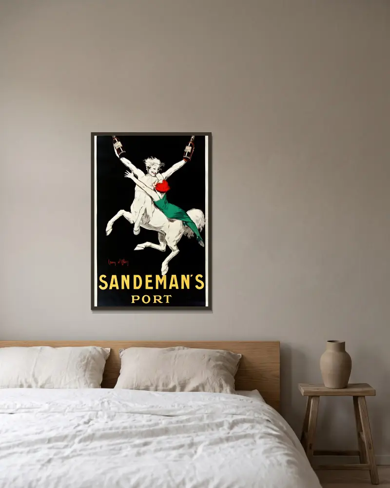 Sandeman's Port von Jean d'Ylen gerahmt an einer Wand