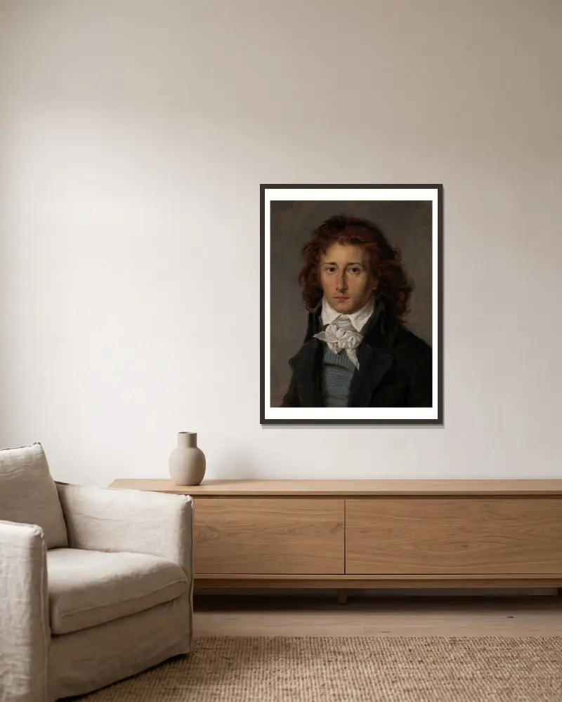 François Gérard (1770–1837), senare baron Gérard av Antoine-Jean Gros inramad på en vägg