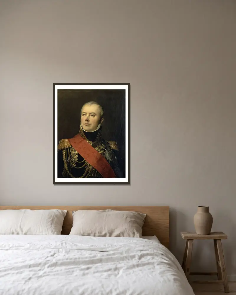 Mac Donald, hertig av Taranto, marskalk av Frankrike (1765–1840) av Antoine-Jean Gros inramad på en vägg