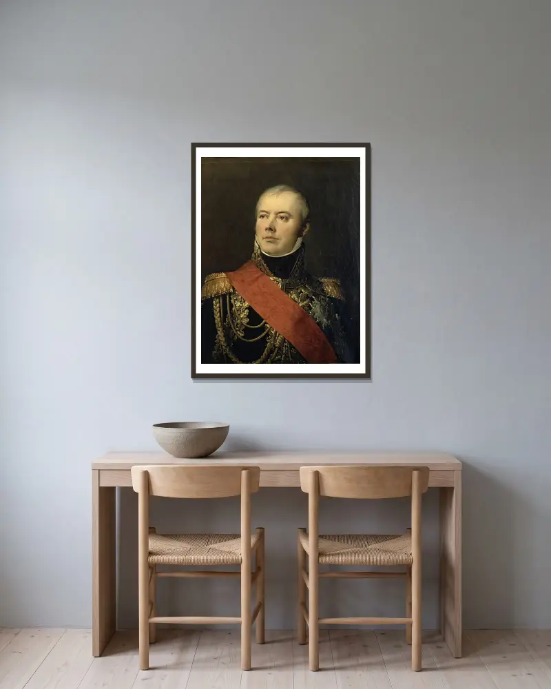 Mac Donald, hertig av Taranto, marskalk av Frankrike (1765–1840) av Antoine-Jean Gros inramad på en vägg