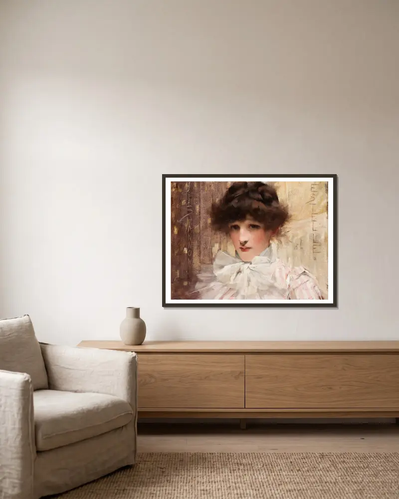 Estelle, James Jebusa Shannon w ramie na ścianie