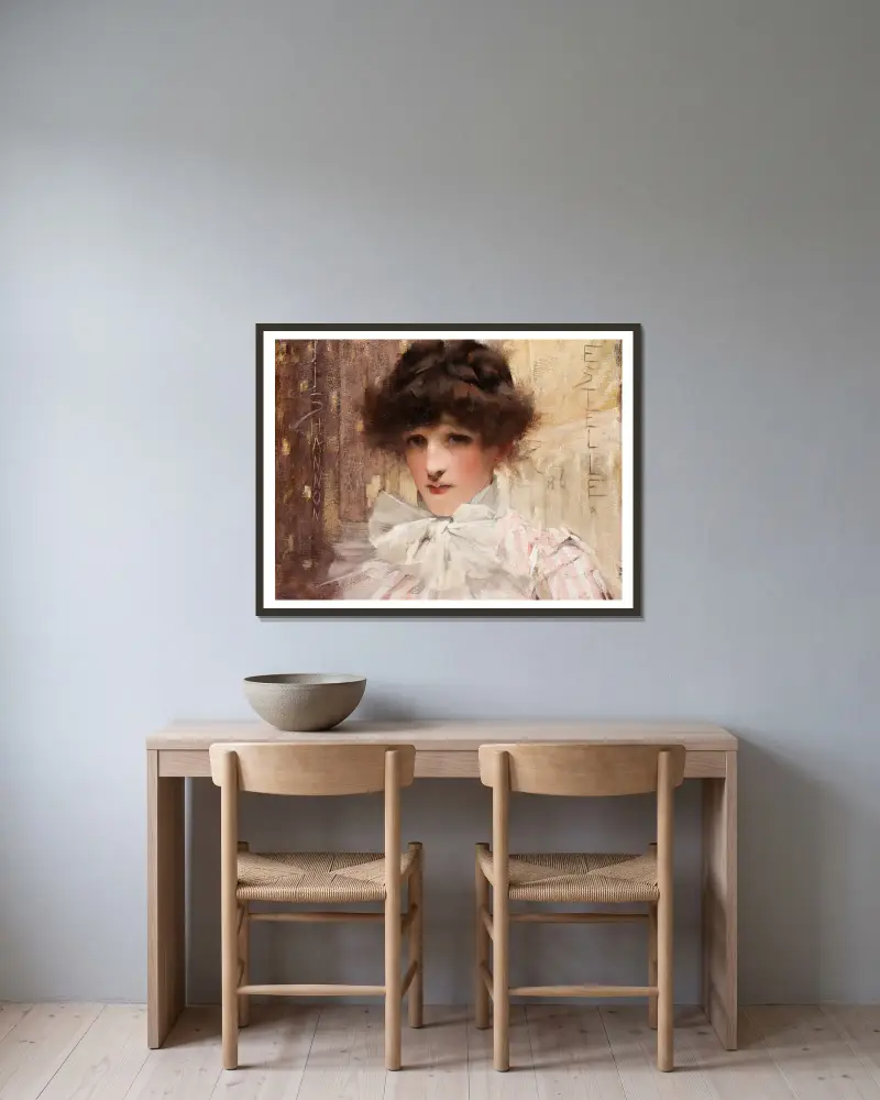 Estelle, James Jebusa Shannon w ramie na ścianie