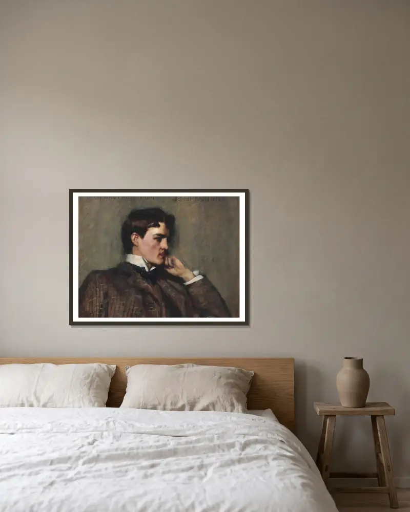 Konstnärens bror, Tom av James Jebusa Shannon inramad på en vägg