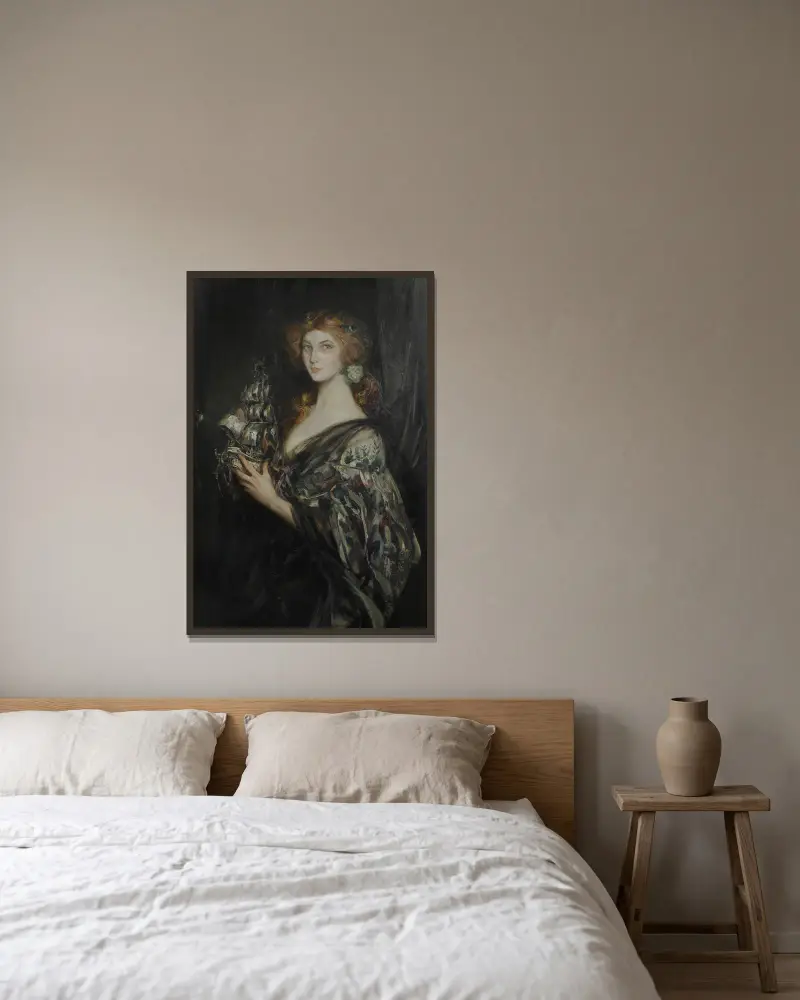 Srebrny statek, James Jebusa Shannon w ramie na ścianie