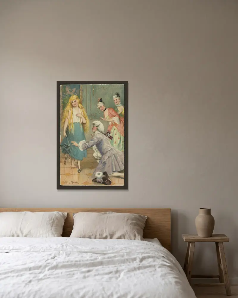 Cinderella and the Prince, Jenny Nyström v rámu na stěně