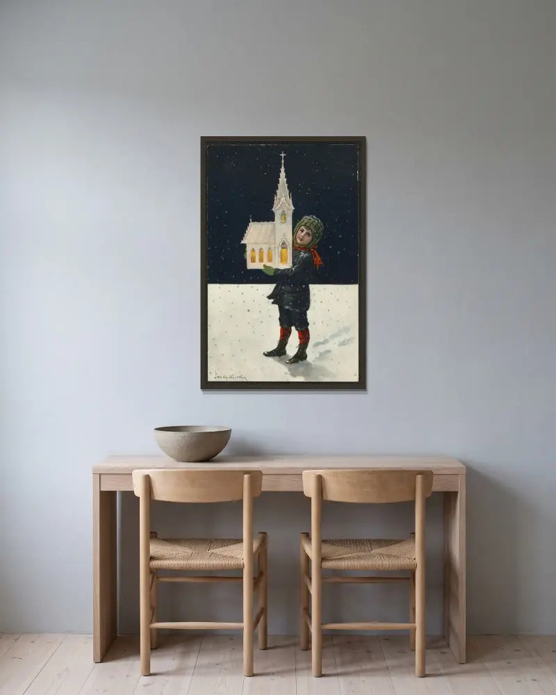 Glædelig Jul!, Jenny Nyström v rámu na stěně