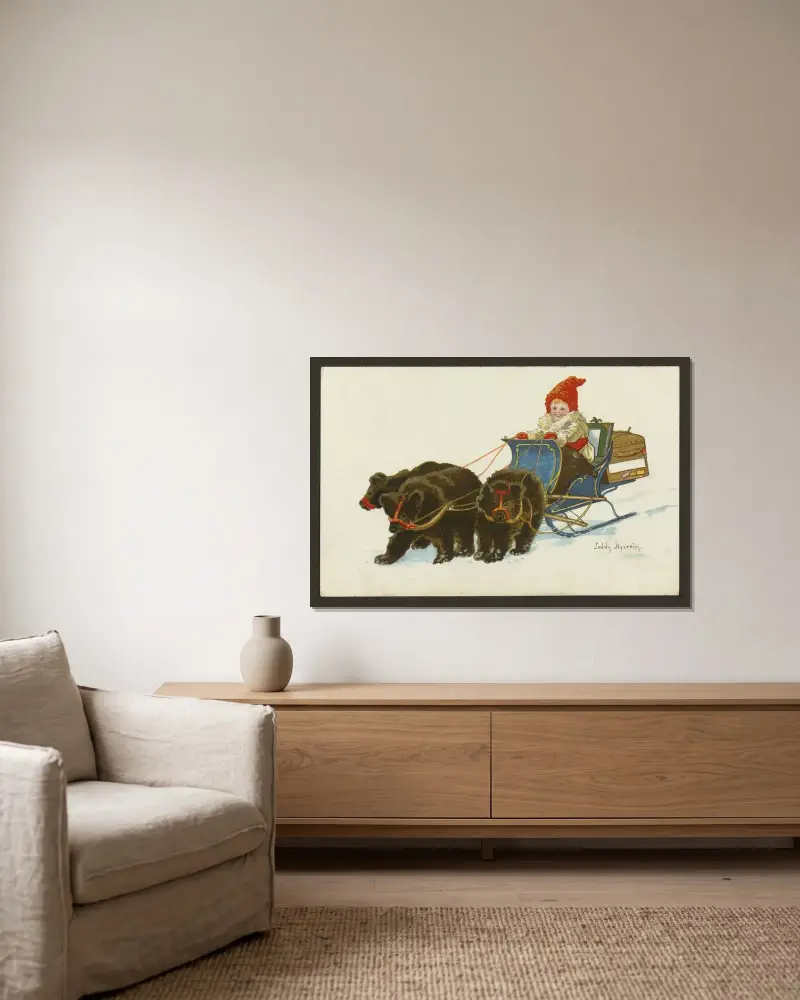 Happy New Year! von Jenny Nyström gerahmt an einer Wand