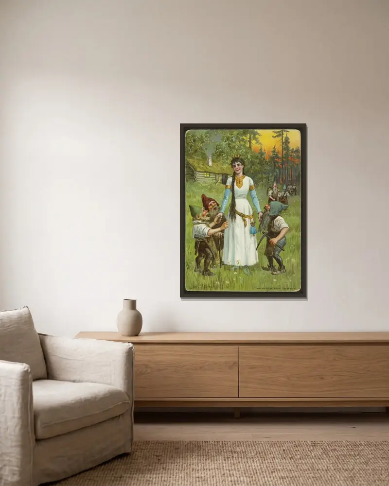 Snow White and the Seven Dwarfs, Jenny Nyström v rámu na stěně
