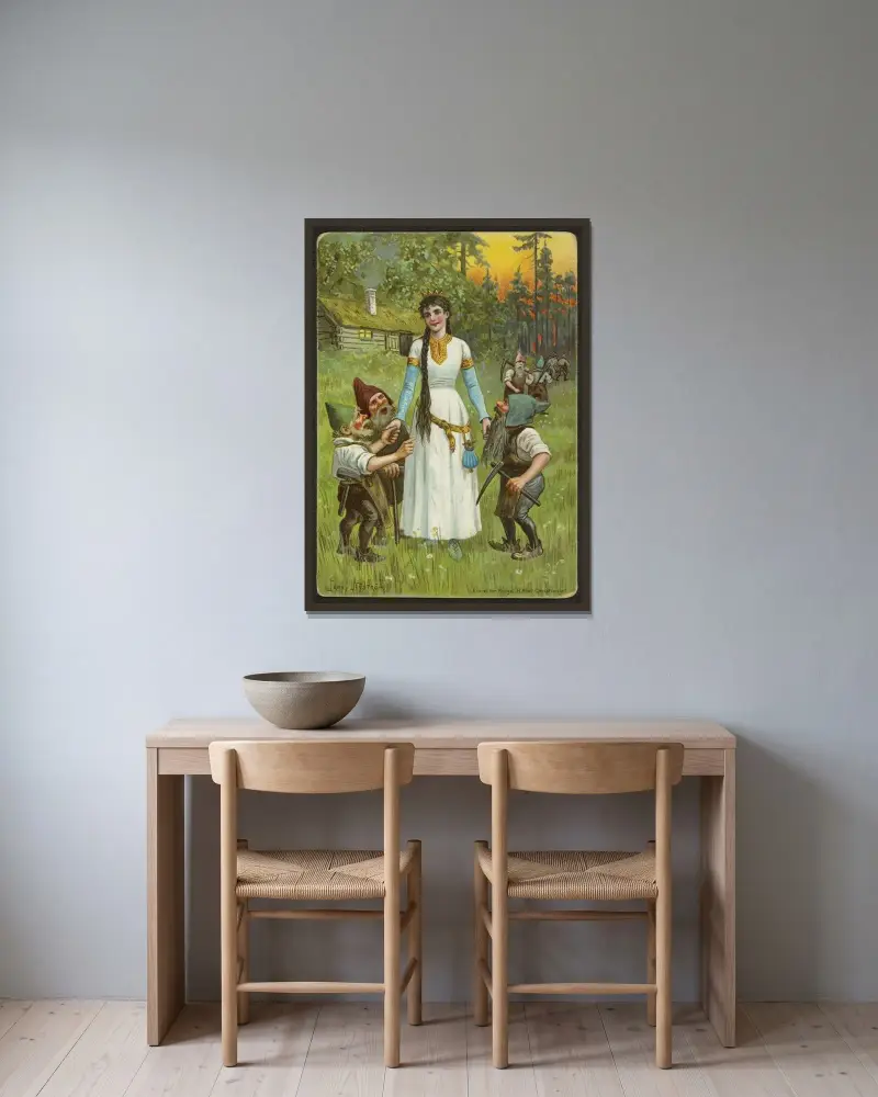 Snow White and the Seven Dwarfs, Jenny Nyström v rámu na stěně