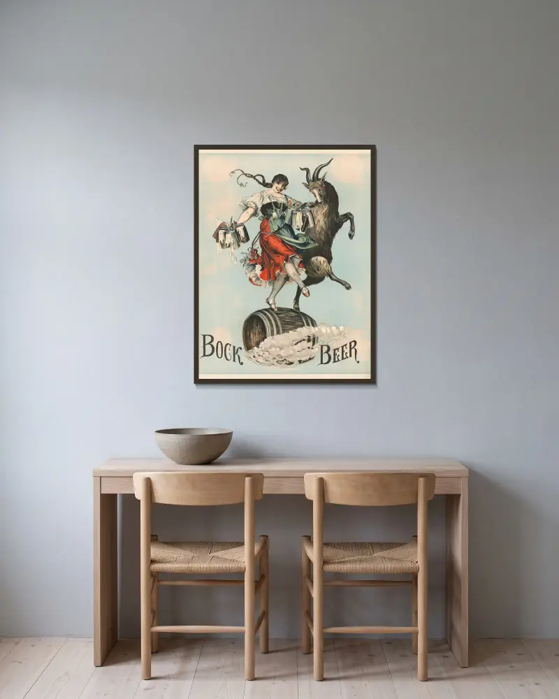 Bocköl, Henry Jerome Schile v rámu na stěně