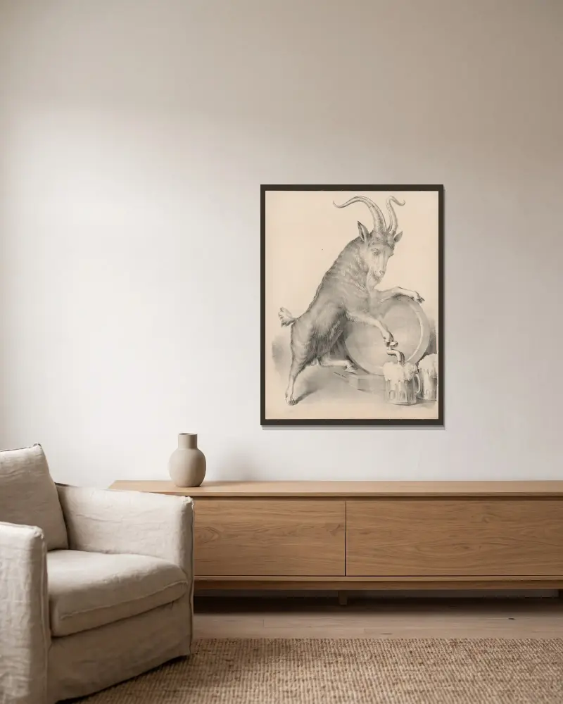 Imperial Bock von Henry Jerome Schile gerahmt an einer Wand