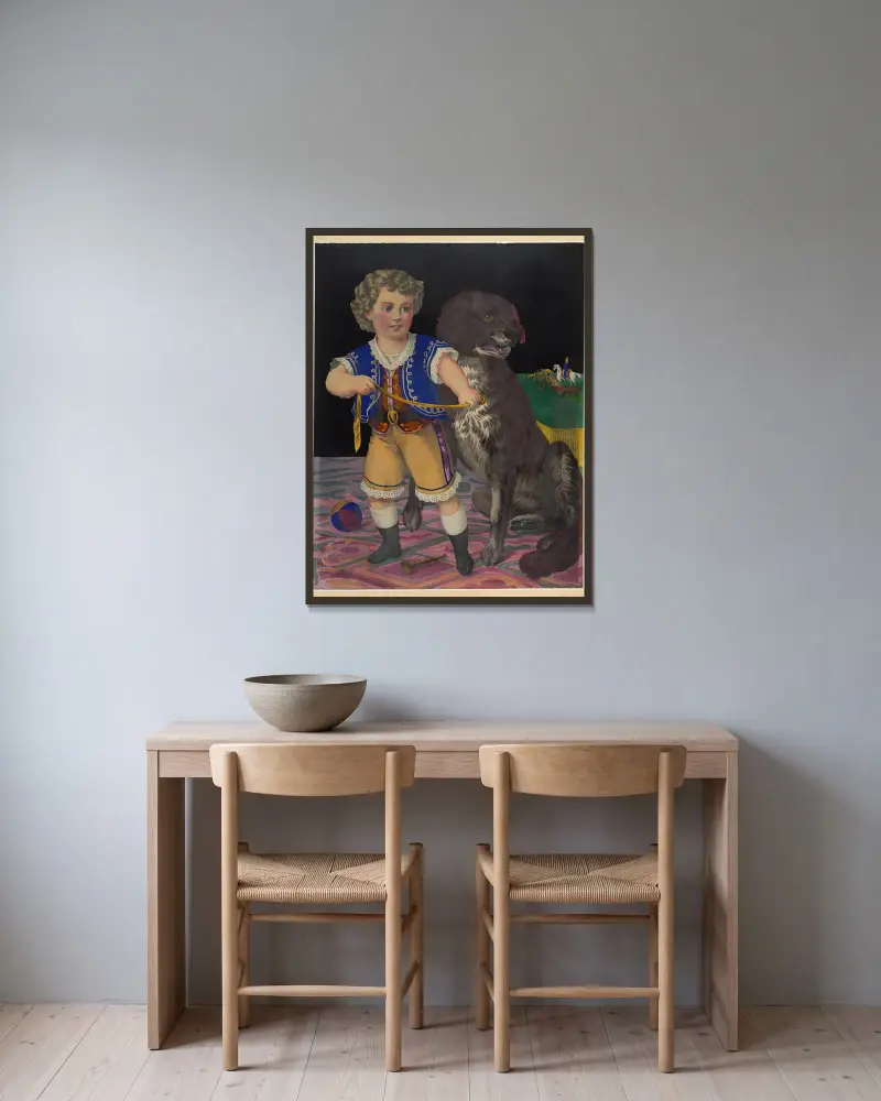 Mein Beschützer von Henry Jerome Schile gerahmt an einer Wand