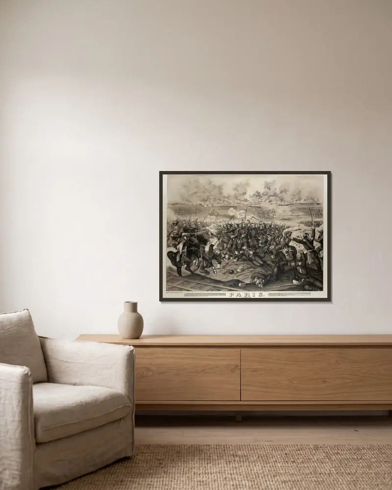 Paris von Henry Jerome Schile gerahmt an einer Wand