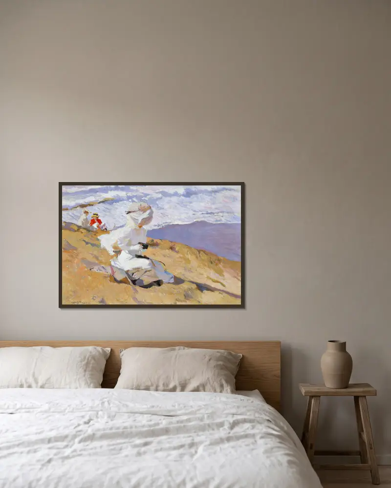 Uchwycić chwilę, Joaquín Sorolla w ramie na ścianie