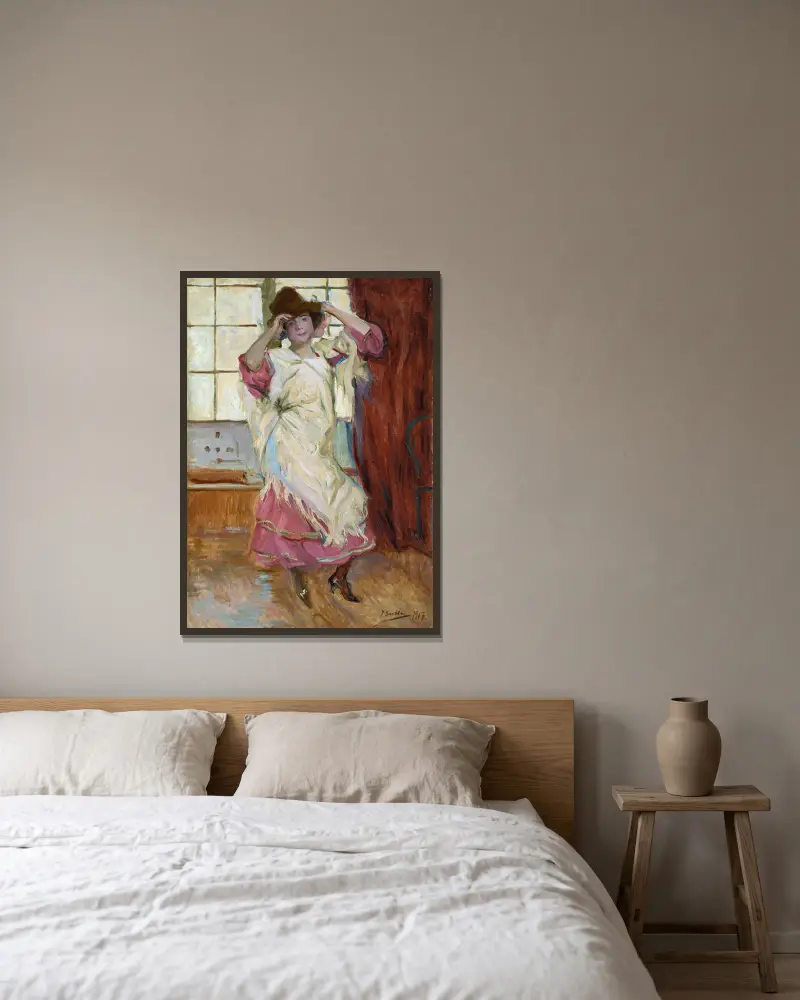 La Bilbainita, Joaquín Sorolla v rámu na stěně