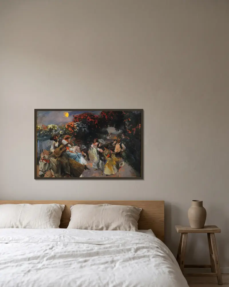 Ostatnia copla, Joaquín Sorolla w ramie na ścianie