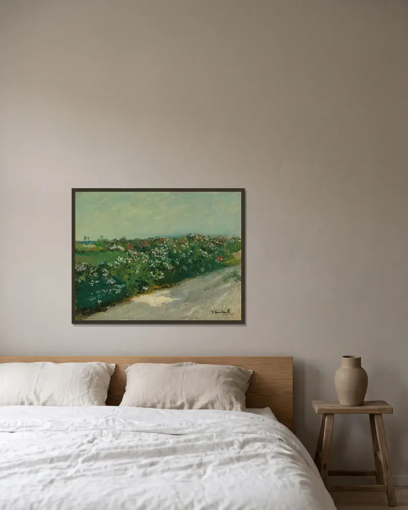 Malvarrosa, Joaquín Sorolla w ramie na ścianie