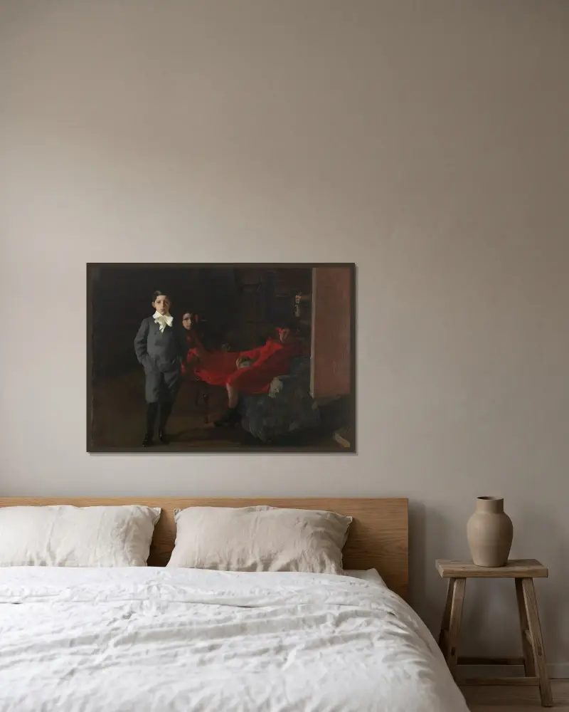 Moje dzieci, Joaquín Sorolla w ramie na ścianie