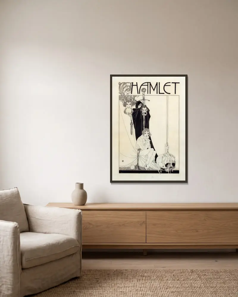Hamlet Pl.01, John Austen w ramie na ścianie