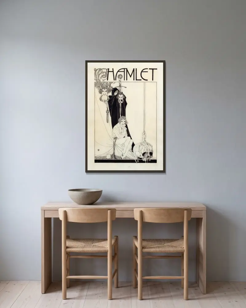 Hamlet Pl.01, John Austen w ramie na ścianie