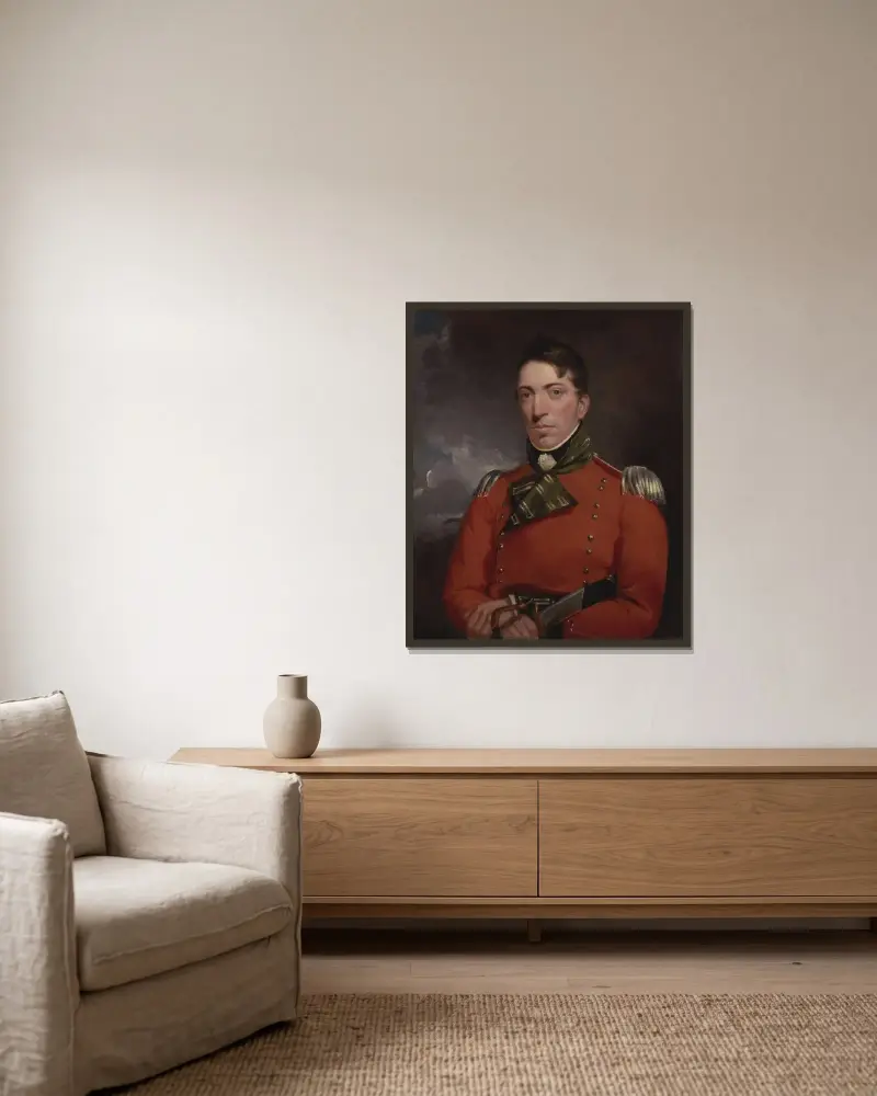 Kapitan Richard Gubbins, John Constable w ramie na ścianie