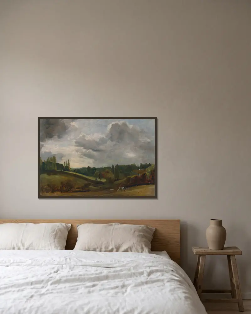 East Bergholt von John Constable gerahmt an einer Wand