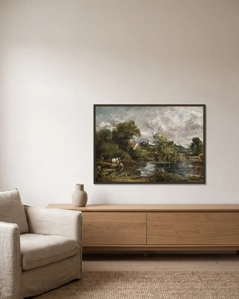 Bílý kůň, John Constable v rámu na stěně