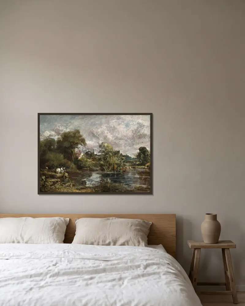 Bílý kůň, John Constable v rámu na stěně