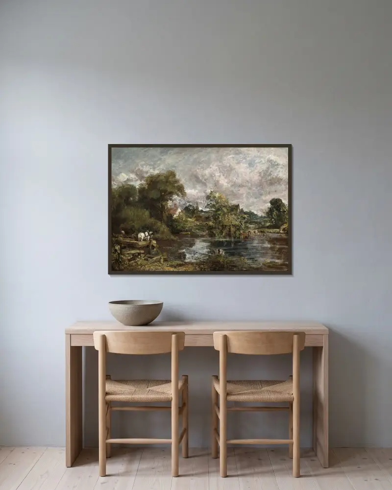 Bílý kůň, John Constable v rámu na stěně