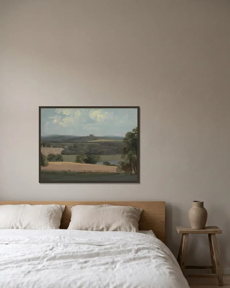 Trentham Park av John Constable inramad på en vägg