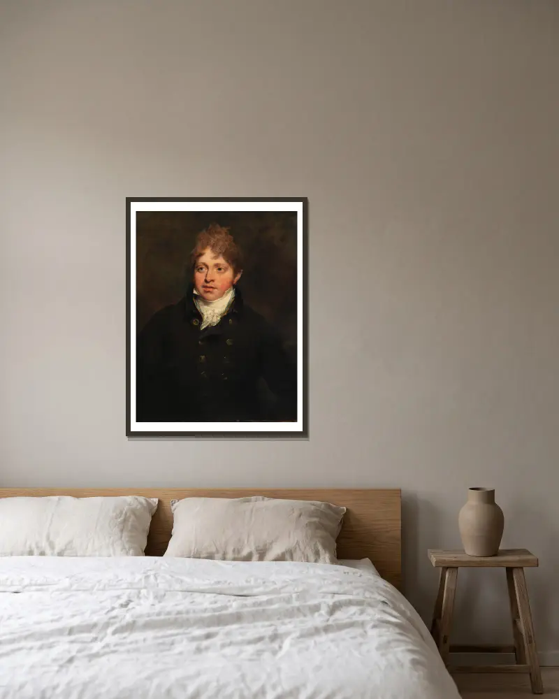 Irský gentleman, John Hoppner v rámu na stěně