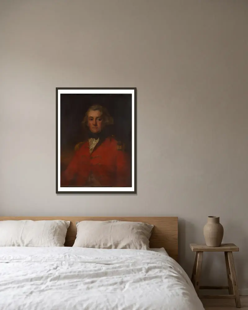 Major Thomas Pechell (1753–1826), John Hoppner w ramie na ścianie