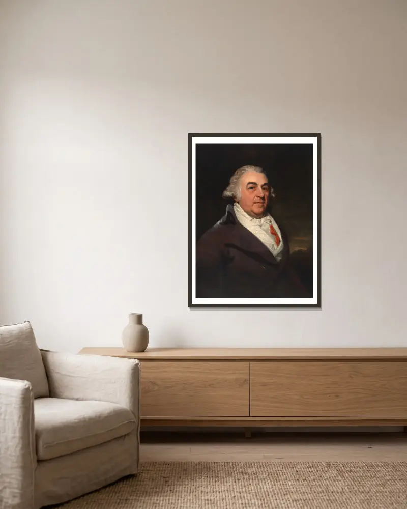 Richard Bache av John Hoppner inramad på en vägg