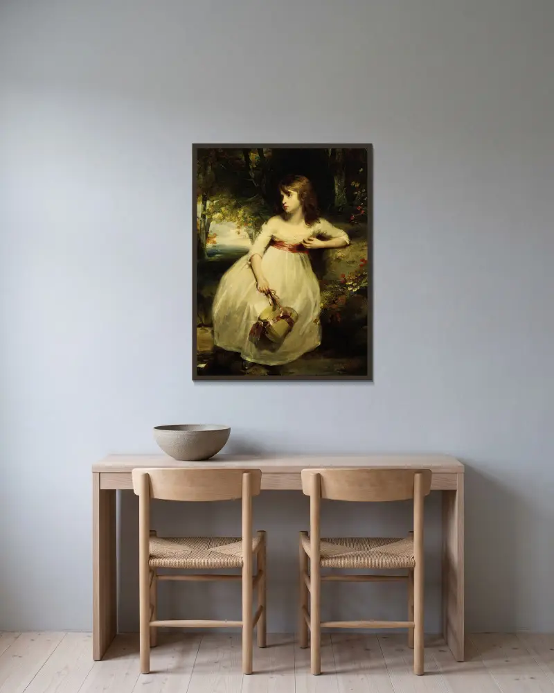 Mały ogrodnik, John Hoppner w ramie na ścianie