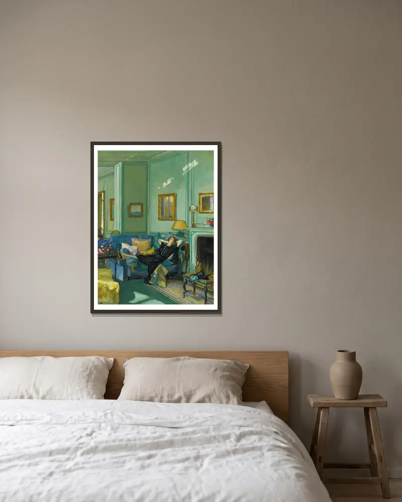 Pani Osler, Sir John Lavery w ramie na ścianie