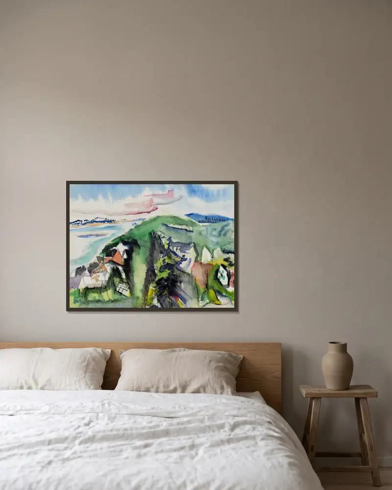 Deer Isle, Maine av John Marin inramad på en vägg
