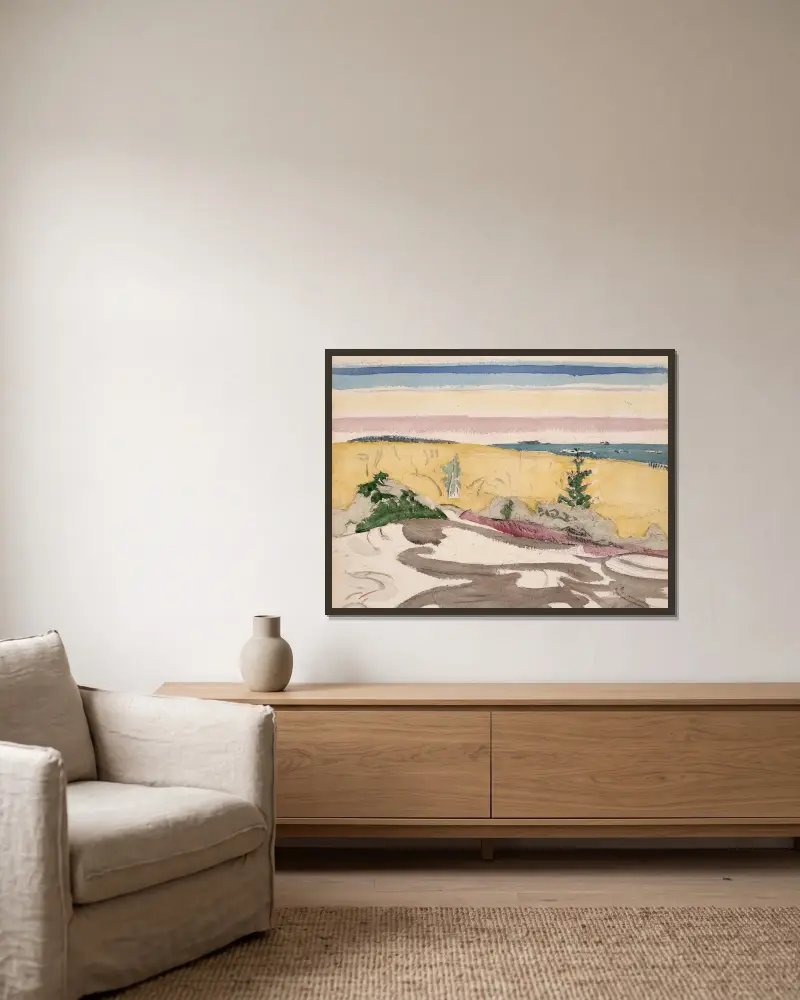 Small Point, Maine, John Marin v rámu na stěně