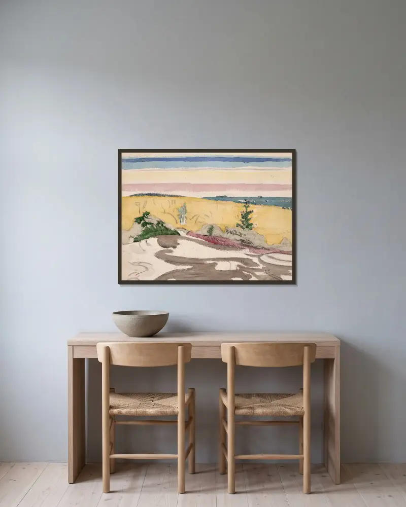 Small Point, Maine, John Marin v rámu na stěně