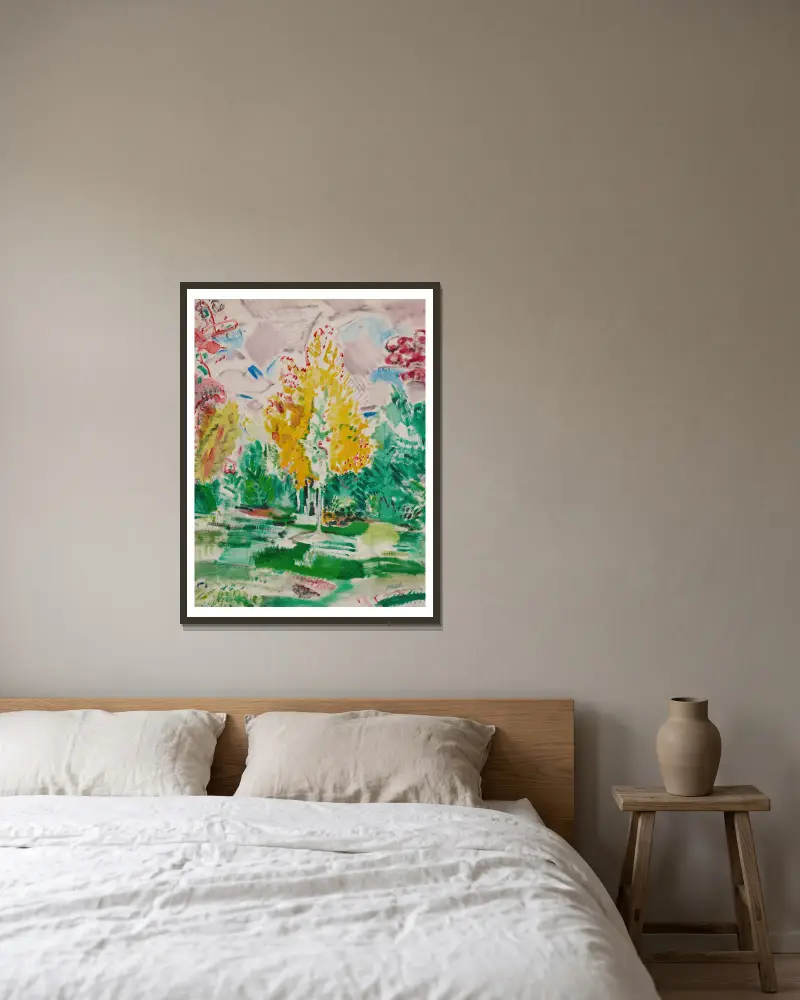 The Little Maple Tree, Castorland, New York av John Marin inramad på en vägg