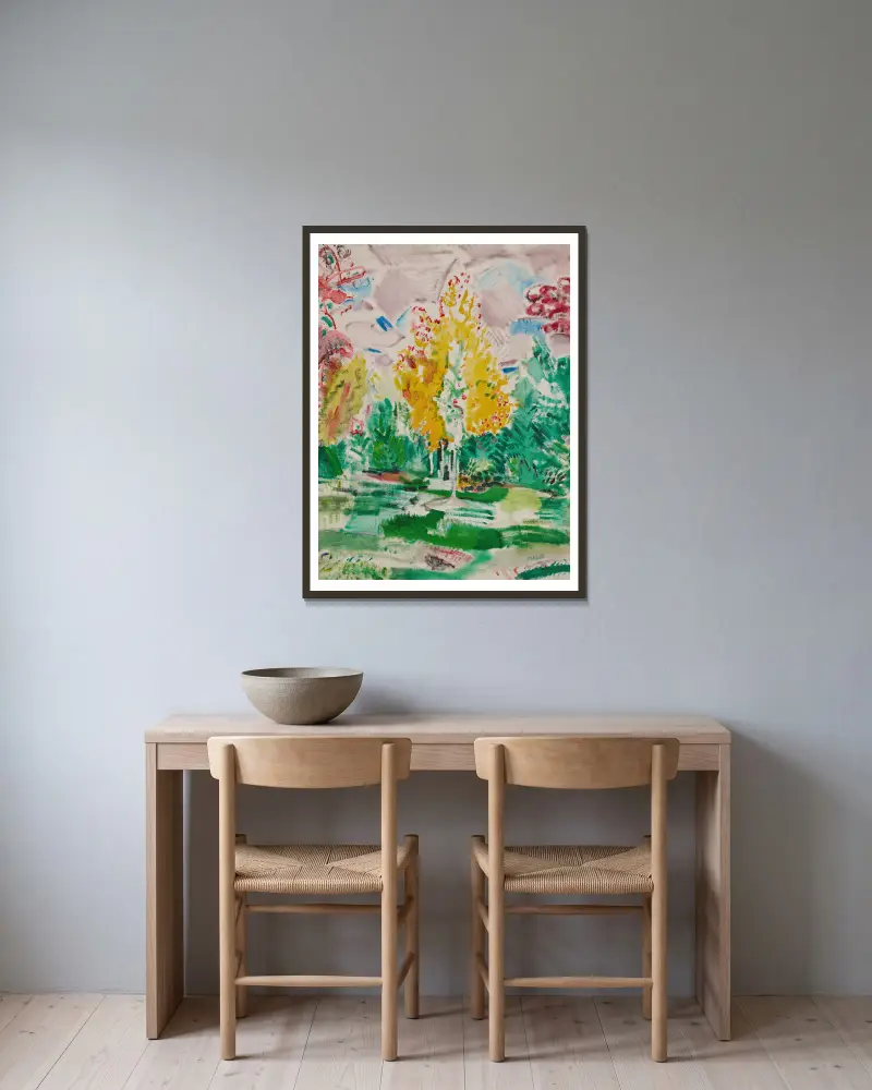 The Little Maple Tree, Castorland, New York av John Marin inramad på en vägg