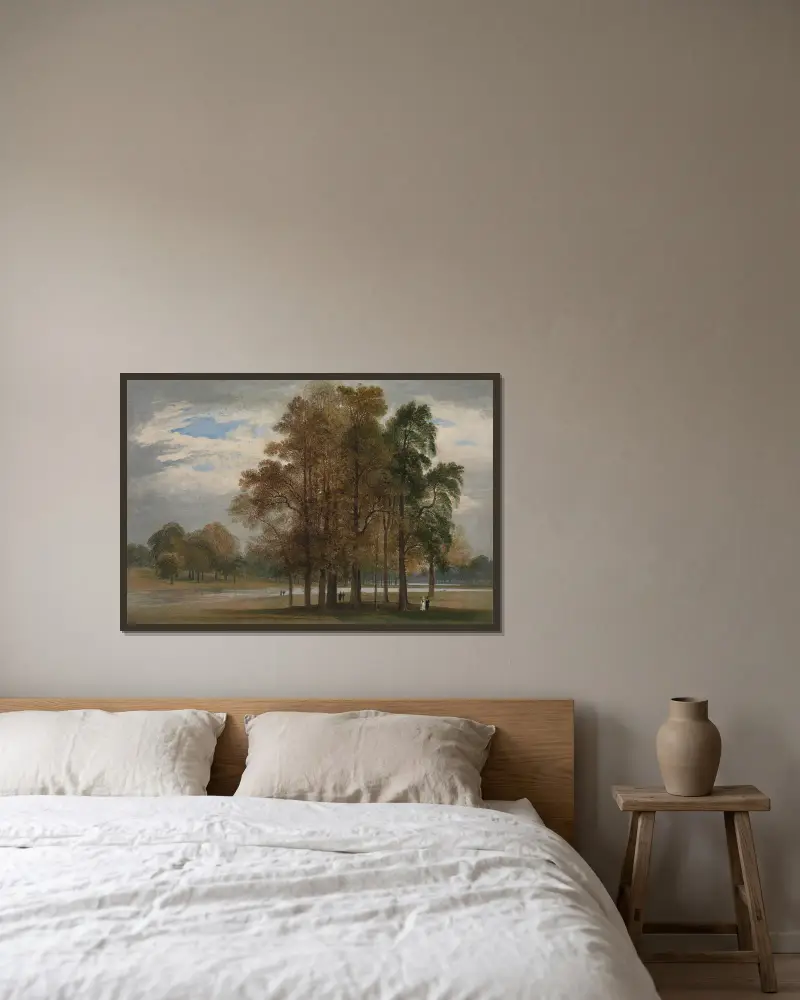 Hyde Park von John Martin gerahmt an einer Wand