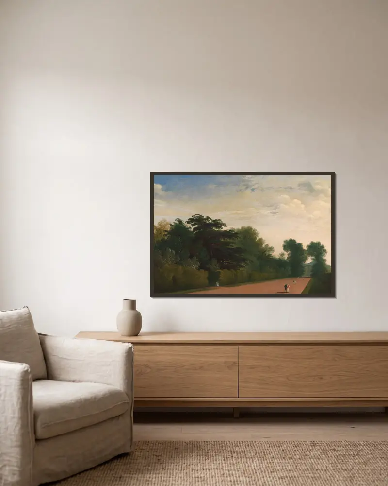 Kensington Gardens, 1815 – Nr. 2 von John Martin gerahmt an einer Wand